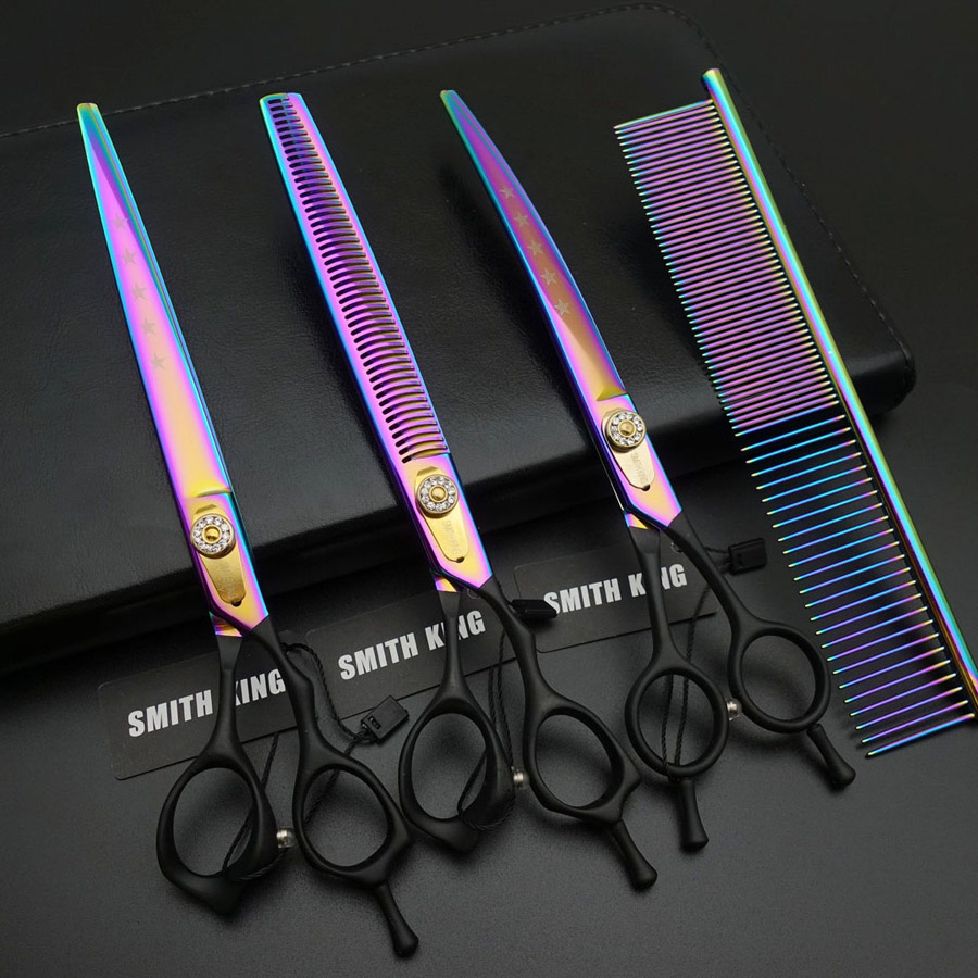 8 inch Pet grooming scissors,SMITH KING 8〞Cutting/Straight scissors/Thinners/Curved Shears 440C top-grate !