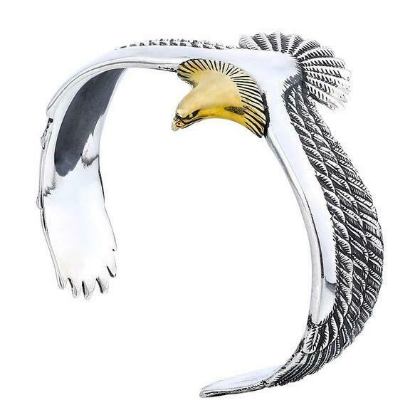 Vintage Eagle Armband Manchet Open Verstelbare Bangle Creatieve Wildlife Sieraden Cadeau Voor Vriendje Valentine Armbanden Armbanden