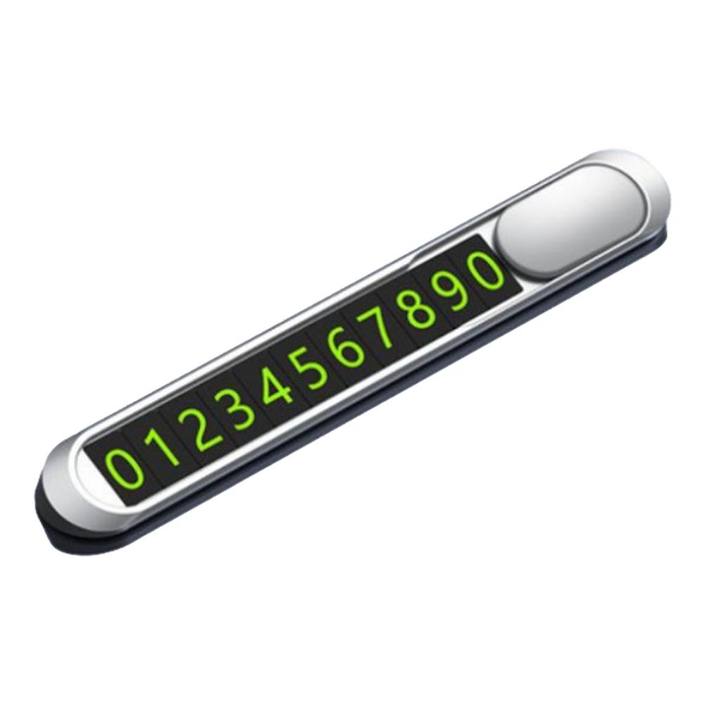 Car Parking Number Plate Temporary Parking Plate Metal Parking Plate Luminous Parking Car Ornaments Interior Supplies