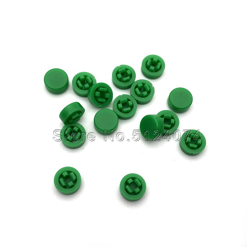 200pcs/lot Push-button switch round cap blue/red/green A44 with Omron touch switch B3F-1050 6*6*7.3