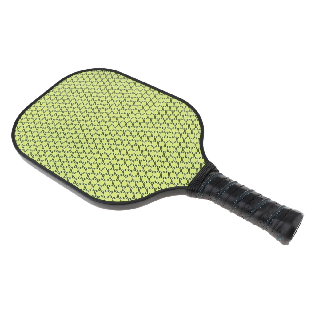 Leichte Pickleball Paddle Composite Honeycomb Core &amp; Carbon Fiber Gesicht Camping Strand Spiel: Yellow 