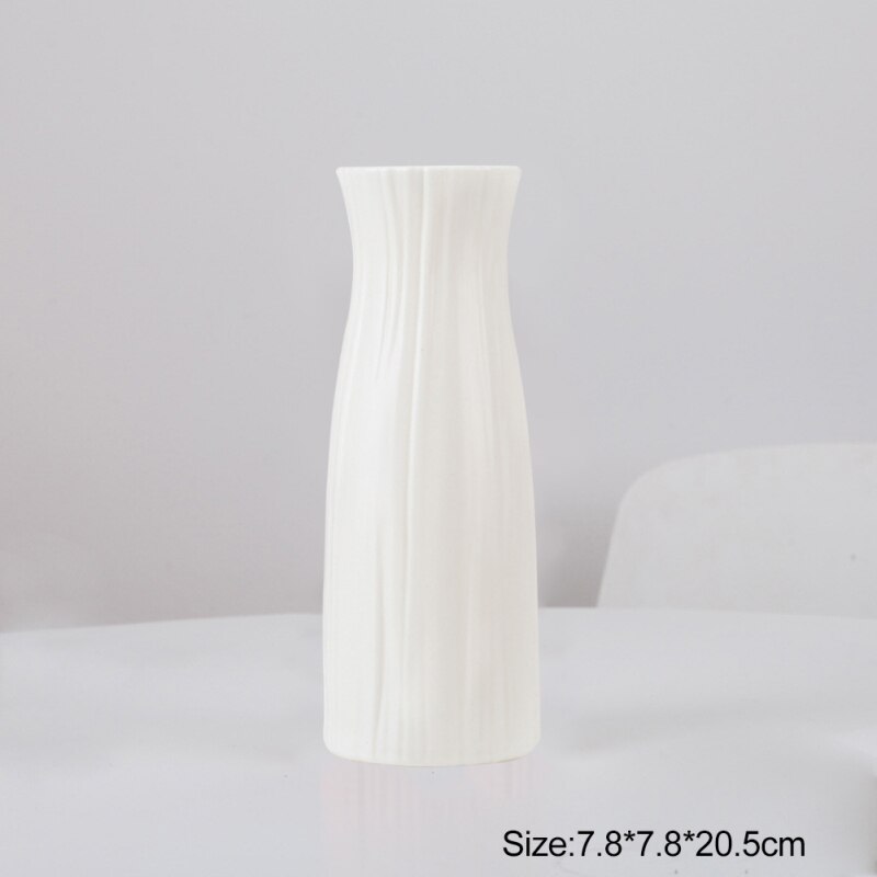 Vaas Moderne Minimalistische Wit Roze Grijs Ornamenten Bloemenvaas Arrangeur Thuis Vazen Mand Bloem Decoratie Vazen: C