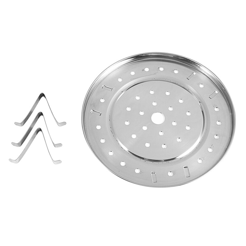 Ronda de comida de acero inoxidable máquina para cocinar a vapor estante de utensilios de cocina de 8 pulgadas de diámetro