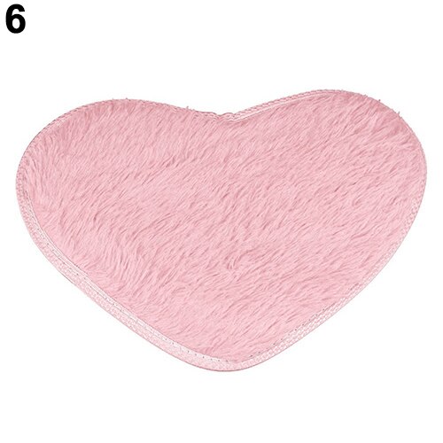 Elsker hjerteform skridsikker bademåtte køkken stue badeværelse tæppe: Lyserød