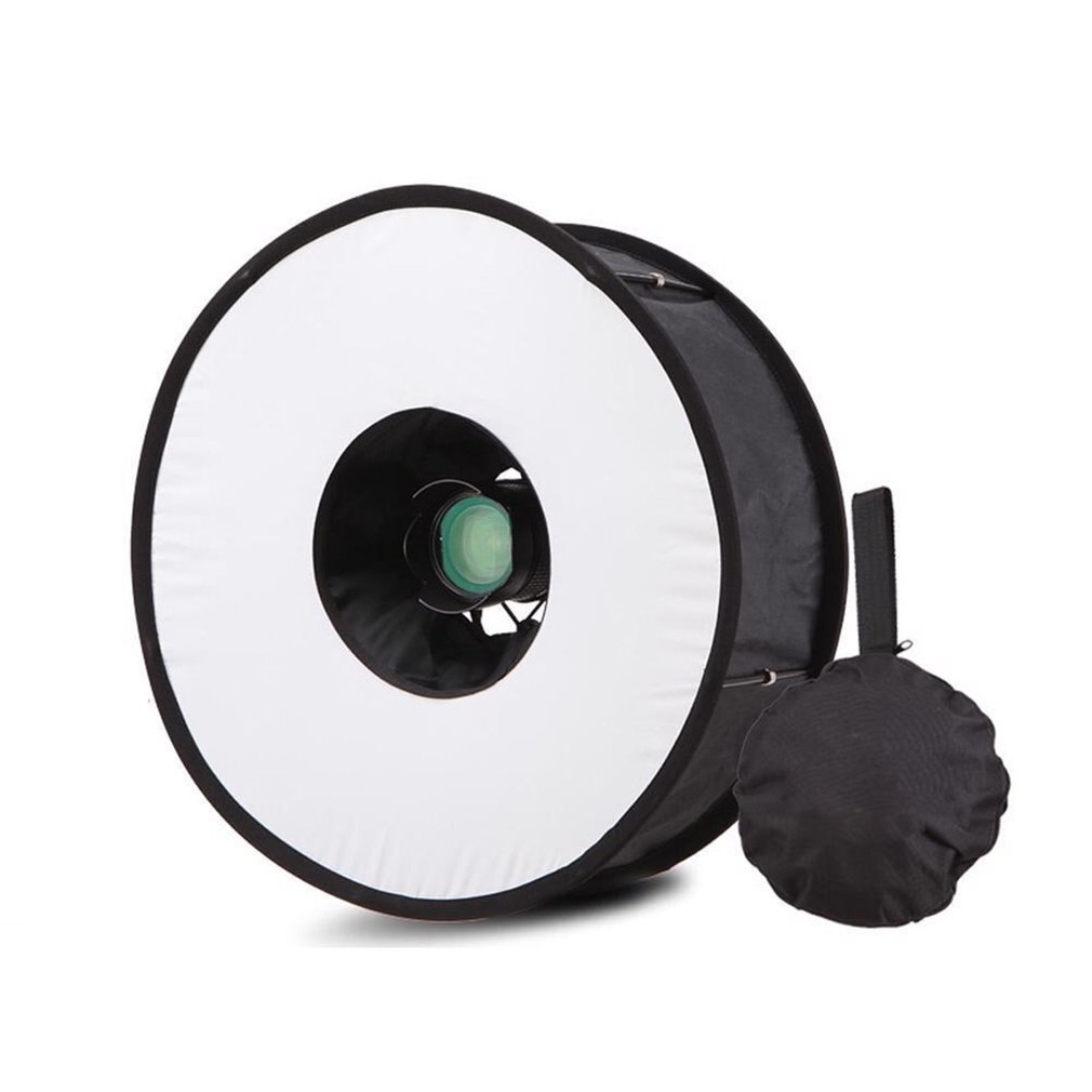 Ring Softbox Blitzgerät Runde Stil Blitz Licht Schießen Weiche Kasten Faltbare Weiche Blitz Licht Diffusor Kameras