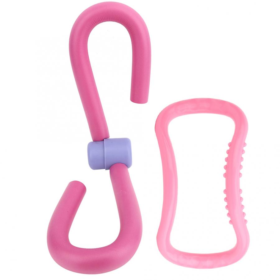 2x Yogaring - Bein- & Hüftformer Trainer - Bodybuilding Fitness Ausrüstung: Rosa