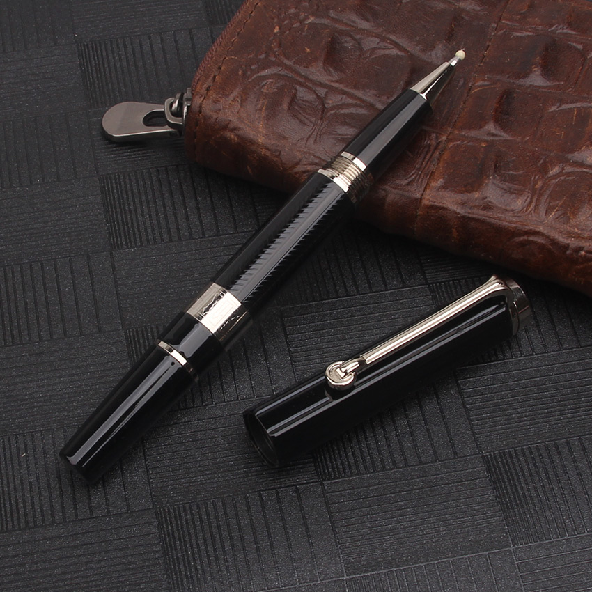 Edición de escritor, bolígrafo Rollerball, pluma estilográfica, Metal de negocios, Popular, de escritura para adultos, escuela y oficina: Negro / Multicolor
