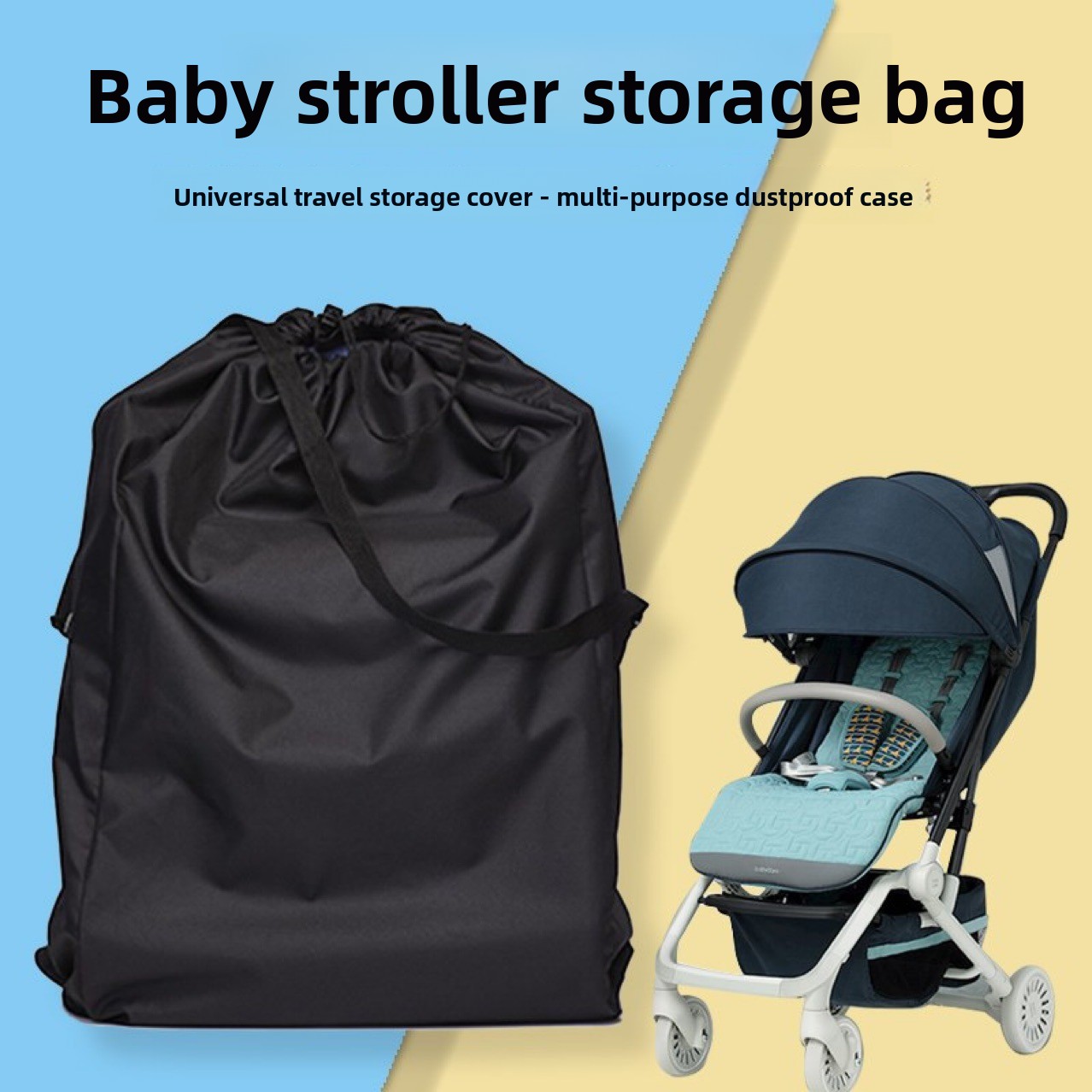 2026 Grote kinderwagen opbergtas Stofkap Universele reistas voor kinderwagens Luchthaven Check-in accessoire