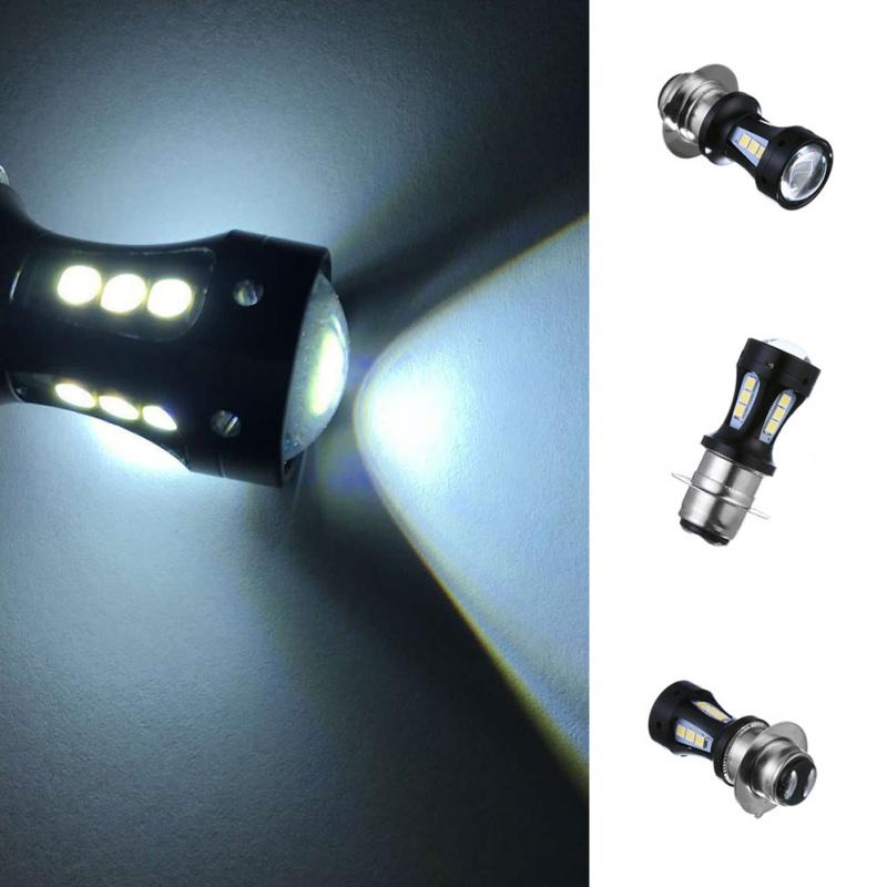 Faro LED Universal para motocicleta, Bombilla H6, P15D-25-1, 3030, 1000LM, 6500K, 18 LED, accesorios de motocicleta, antiniebla