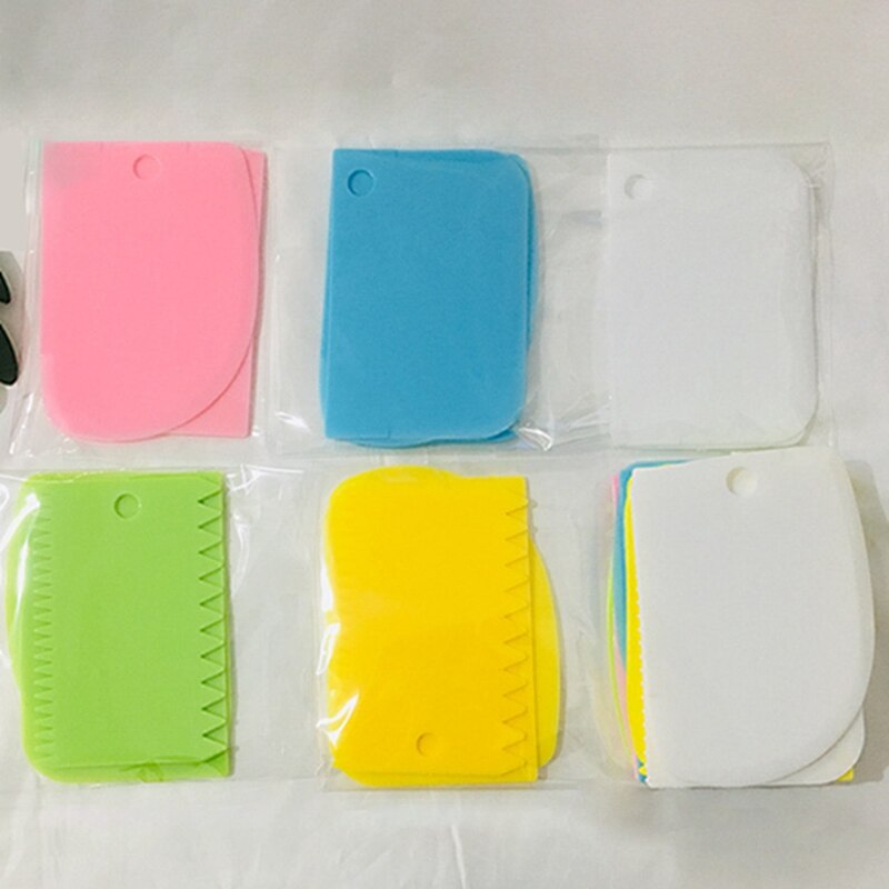 3 stuks/partij roomschraper onregelmatige tanden rand diy schraper taartdecoratie deeg fondant gebak uitstekers spatels snijmachine bakgereedschap