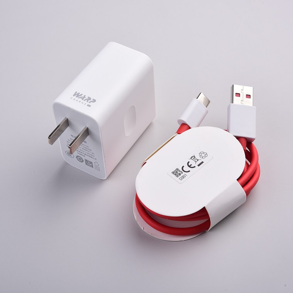 Oneplus 8 pro warp oplader usb 1m type-c kabel 5v 6a 30w dash hurtig vægopladning til en plus 1 + 7t 7 pro 6 6t 5 5t 3t: Os tilføje kabel