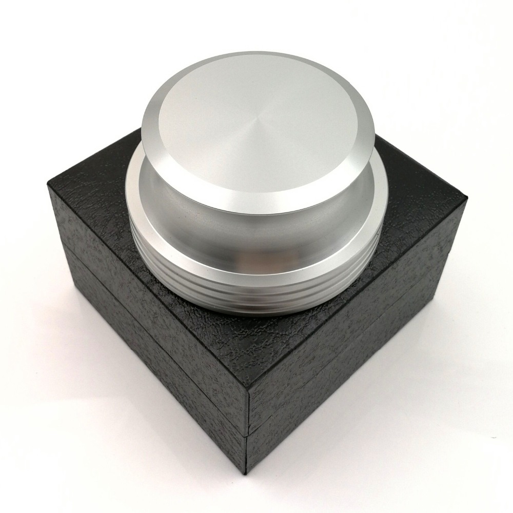 Rekord Gewicht Plattenspieler Vinyl Klemme LP Rabatt Stabilisator in Silber beenden