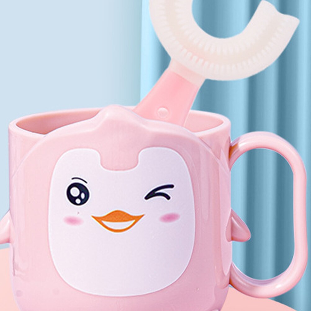1 Set Baby Toddler Toothpaste Tooth Brushing Cup Oral Care Kit Training Toothbrush