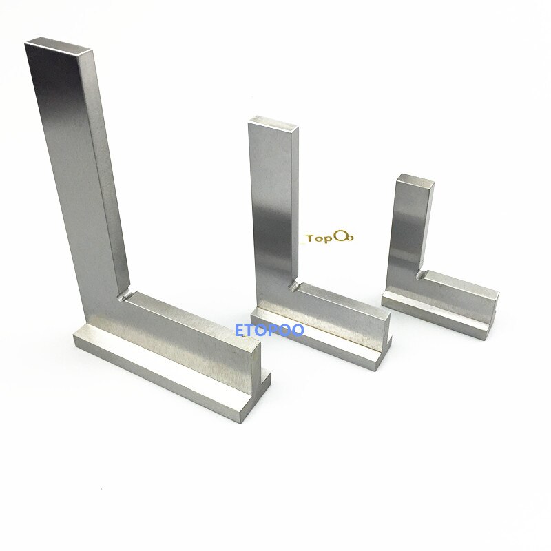 1pc 90 Grad Winkel Klinge Lineal Messer Edelstahl Flache Rand Quadrat Herrscher mit Breite Basis Industrielle Breite Basis