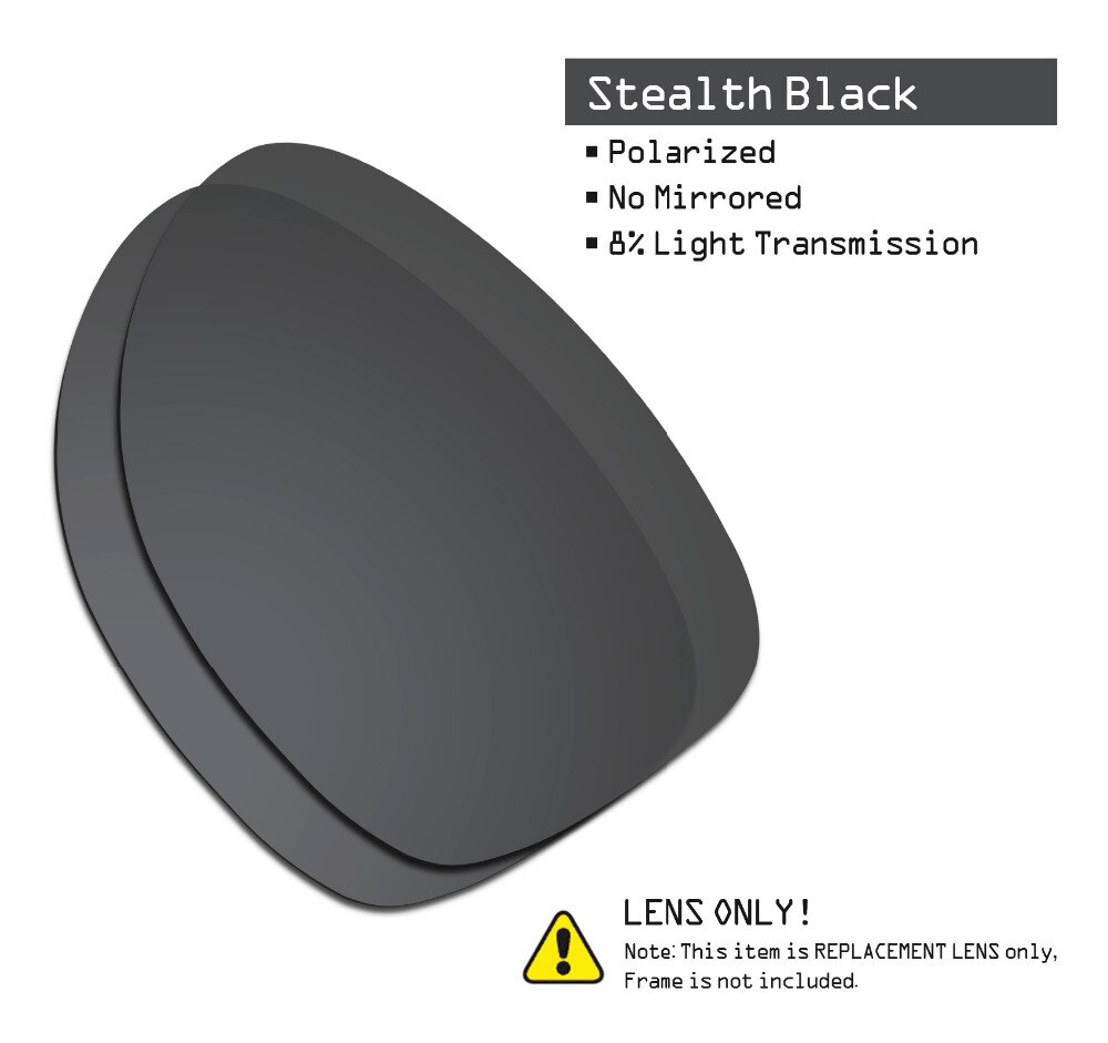 Smartvlt 2 par polariserade solglasögon ersättningslinser för oakley dispatch 2 stealth svart och plasma lila
