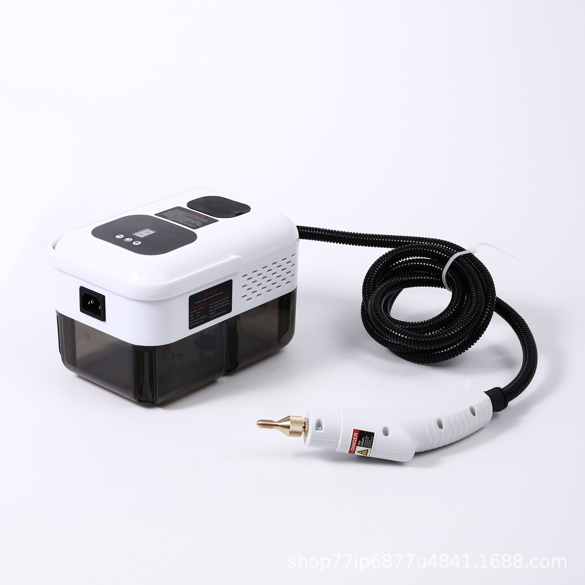 110V/220V Hoge Temperatuur Stoomreiniger Sterilisatie Digitale Display Draagbare Handgreep Touch Huishoudelijke Keuken Reiniging: WHITE