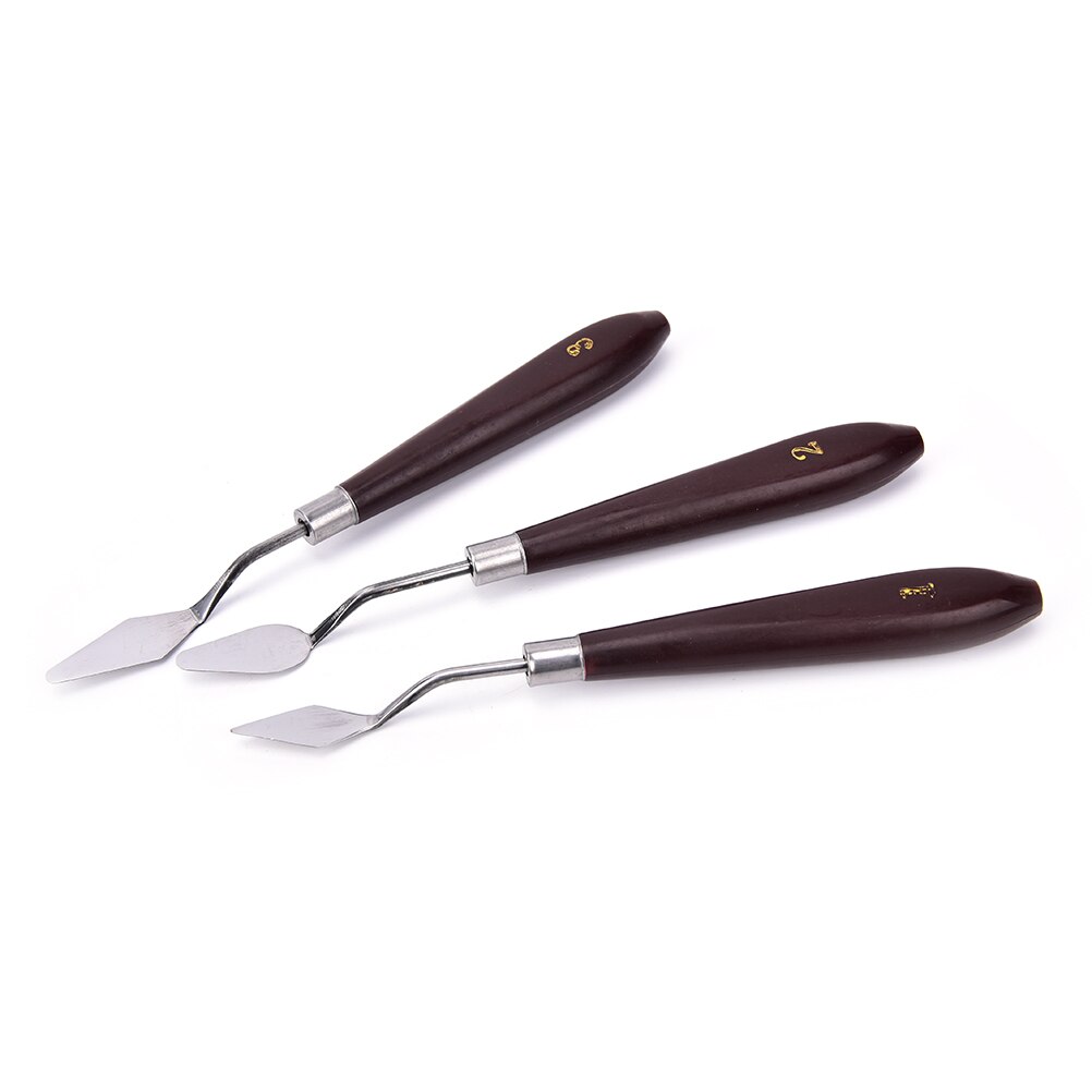 1 pièces inox peintures Palette grattoir spatule couteaux pour artiste huile Gouache peinture couteau lame outils