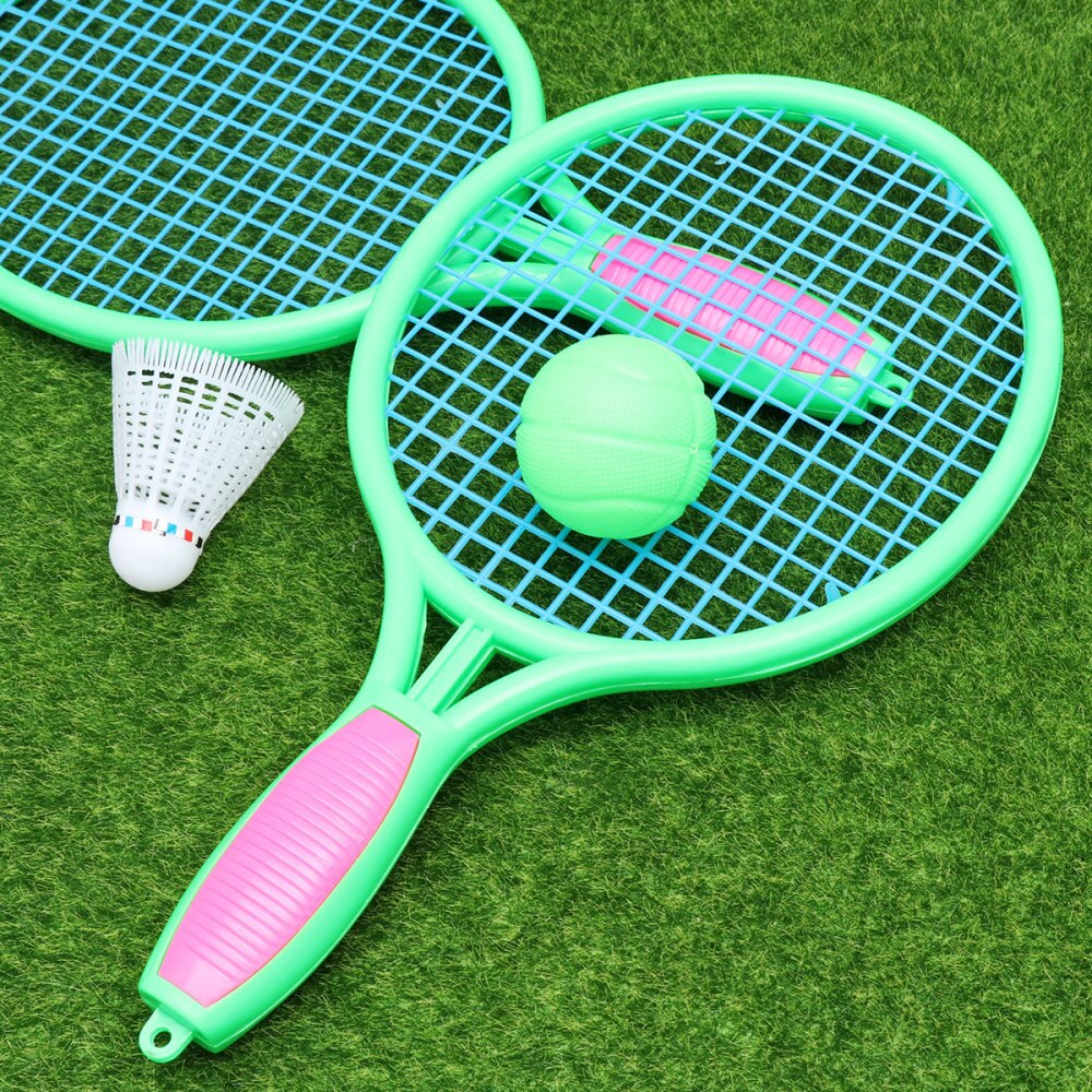 1 paire de raquettes de Tennis de Badminton pour enfants, accessoires de jeu pour l'école maternelle et primaire (taille)