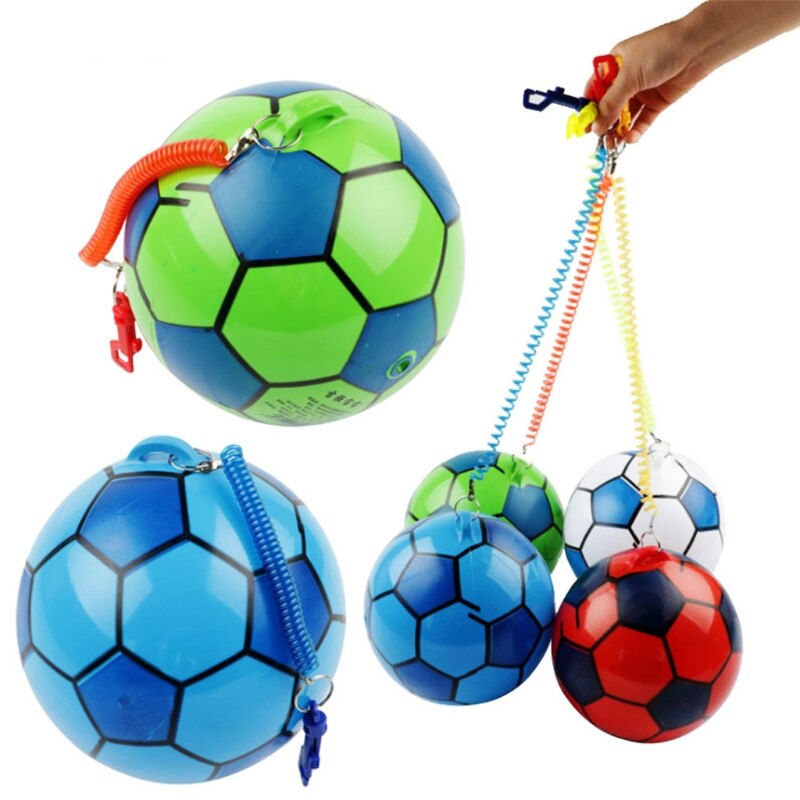 Opblaasbare Voetbal Met String Sport Kids Speelgoed Bal Jongleren Bal Outdoor G2AE