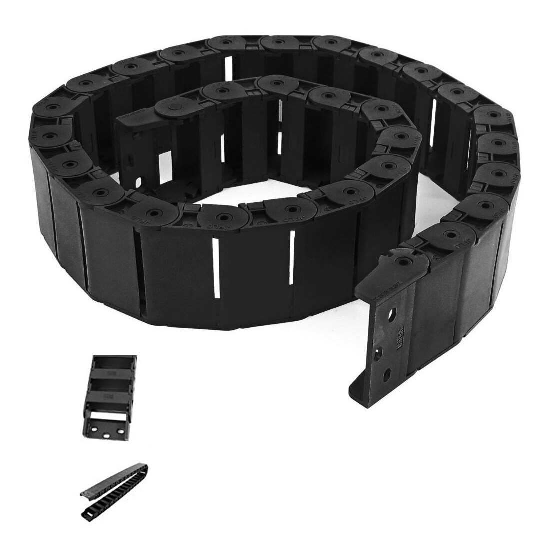 40.55 " sort kabeltrådstrækkæde indlejret 18 x 50mm