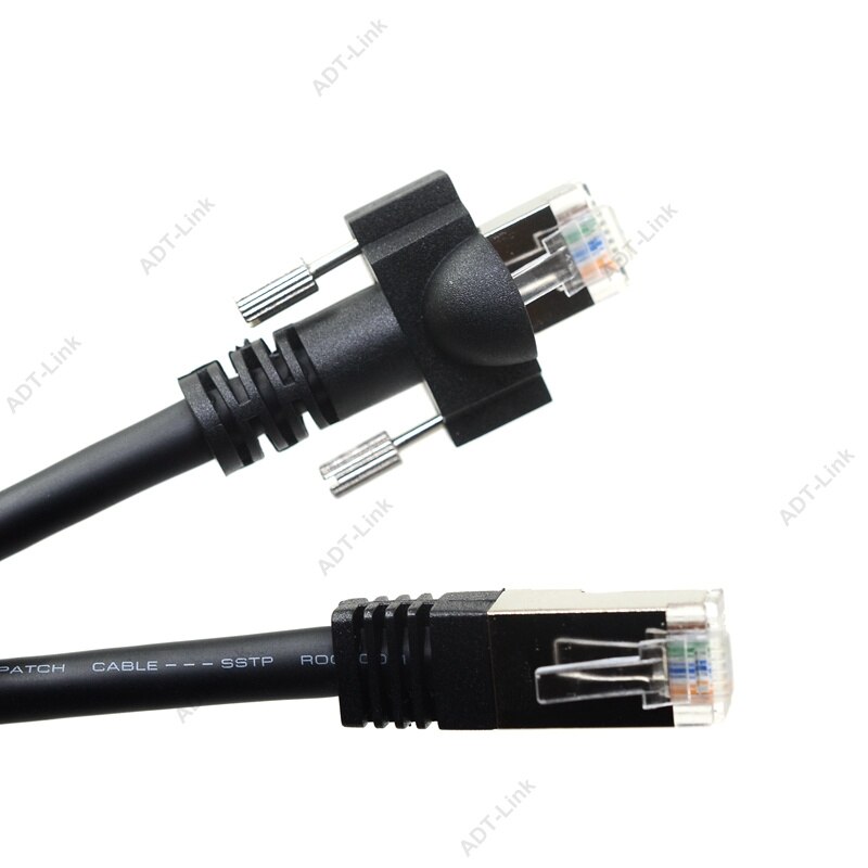 Cable GIGE RJ45 con montaje en Tornillo Gigabit Ethernet Cables de cámara Digital Industrial flexibilidad y resistencia a la flexión
