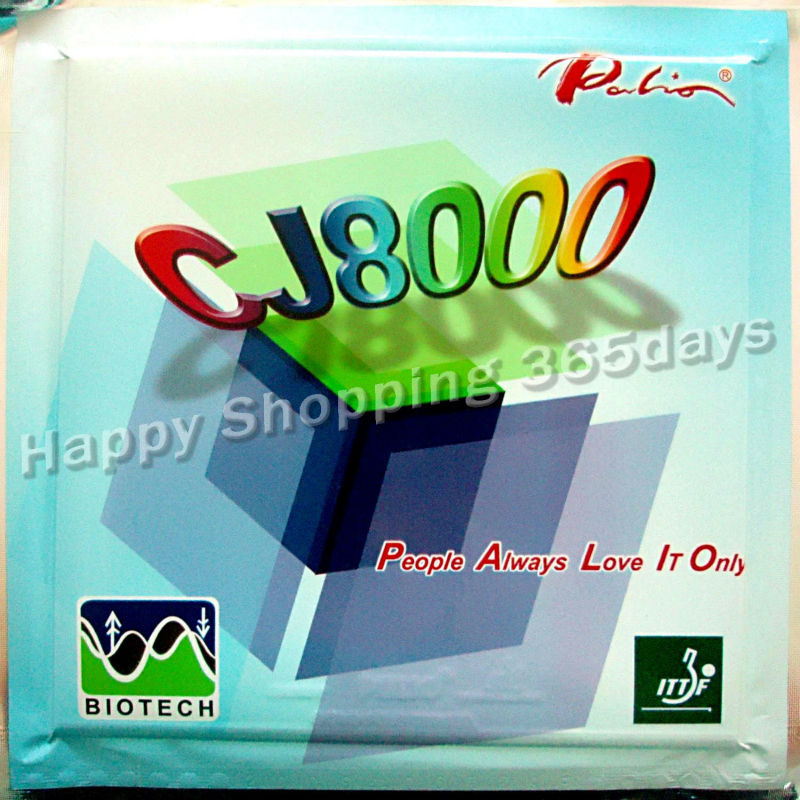 Original Palio CJ8000 (CJ 8000, CJ-8000) 42-44 (BIOTECH) pips-in table tennis / pingpong rubber with sponge