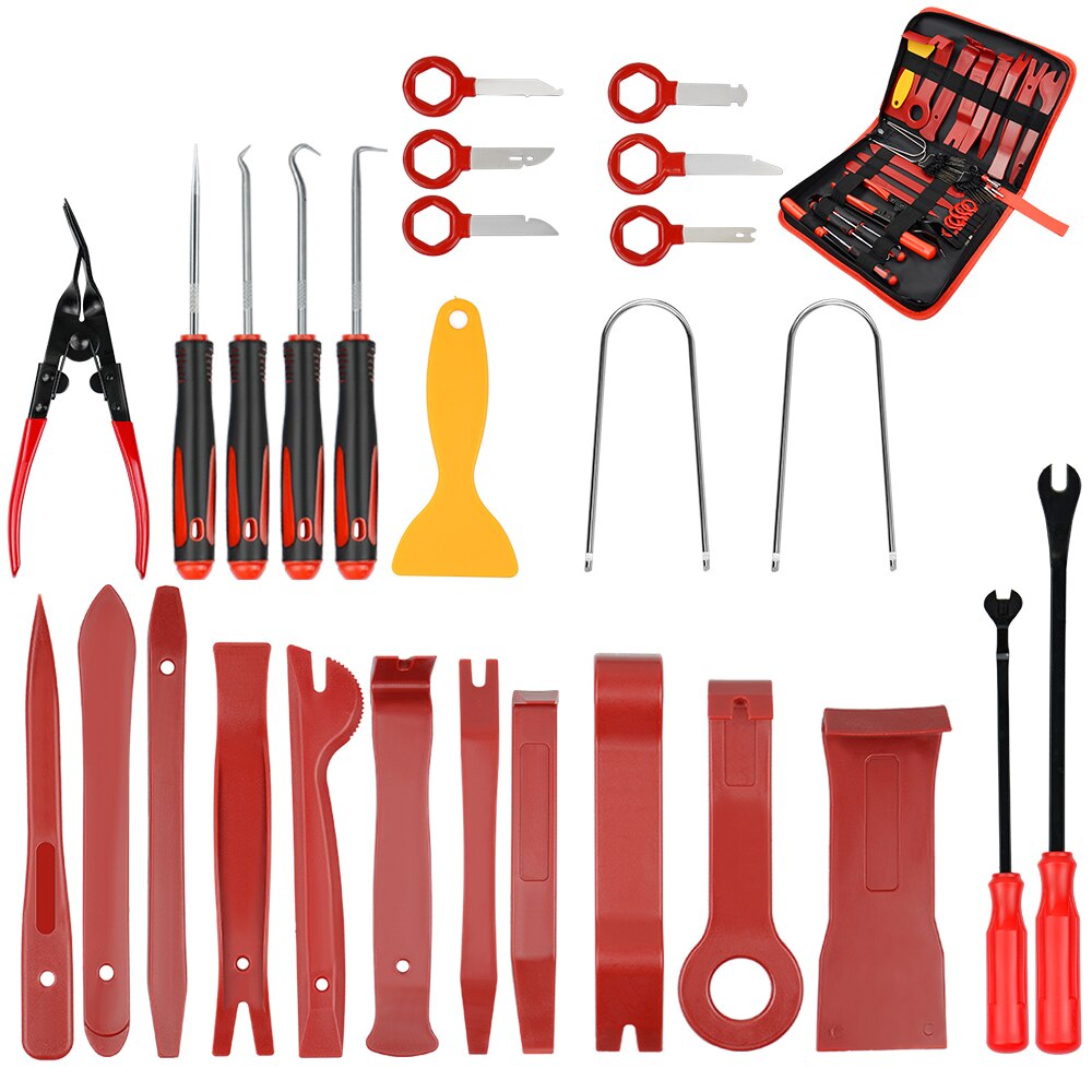 Auto Trim Removal Tools Kit Auto Panel Dash Audio Radio Removal Installer Repair Pry Gereedschap Kit Sluiting Removal Tool