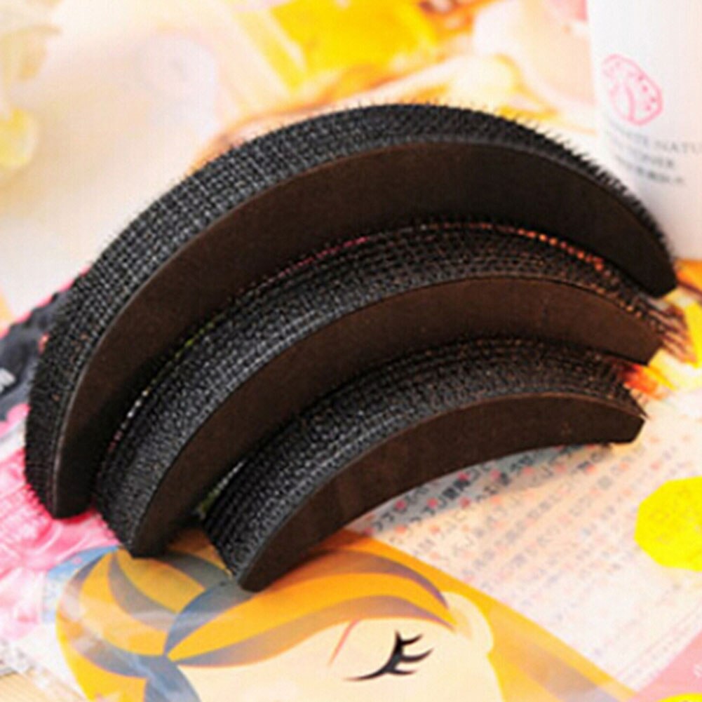 3Pcs/set Hair Pads Hair Volume Increase Puff Hair Bun Maker Donut Magic Foam Sponge Bump Up Insert Base Hair Styling Accessories