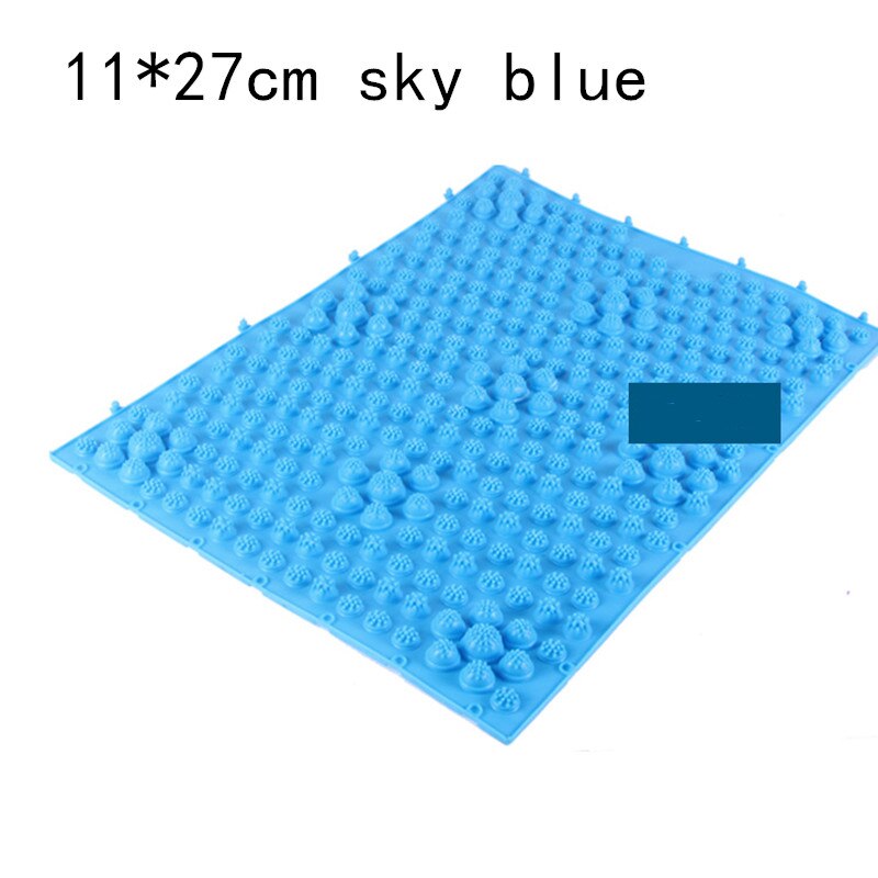 1Pc Reflexologie Voetmassage Pad Teen Druk Plaat Mat Bloedsomloop Shiatsu Mat: Sky Blue