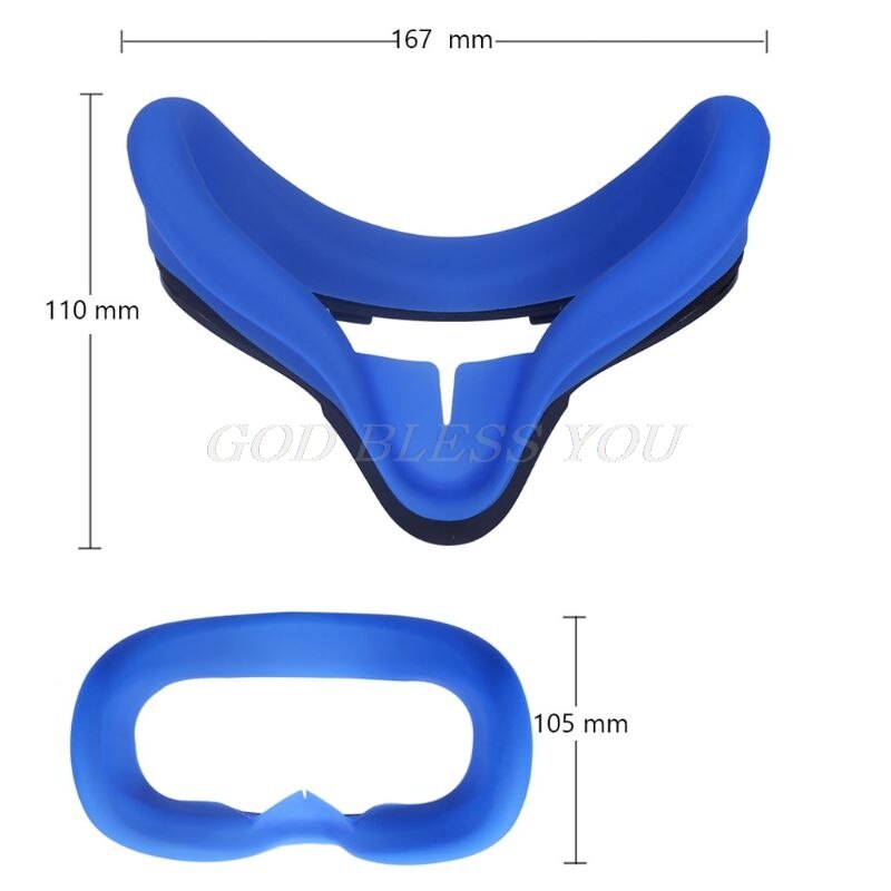 Capa de silicone macia anti-suor para máscara de olho, capa de proteção para oculus quest vr, óculos com dropshipping