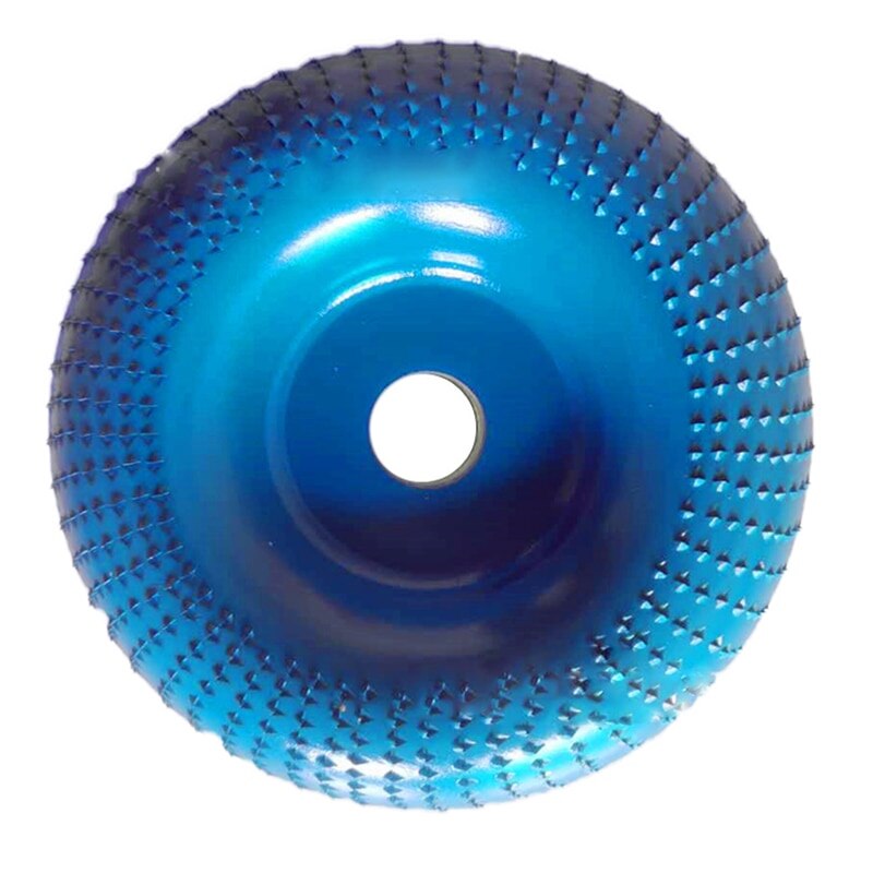 Wood Grinding Wheel Rotary Disc Sanding Wood Carving Abrasive Disc Wood Angle Grinding Wheel Sanding Carving Rotary Tool: 100mm blue