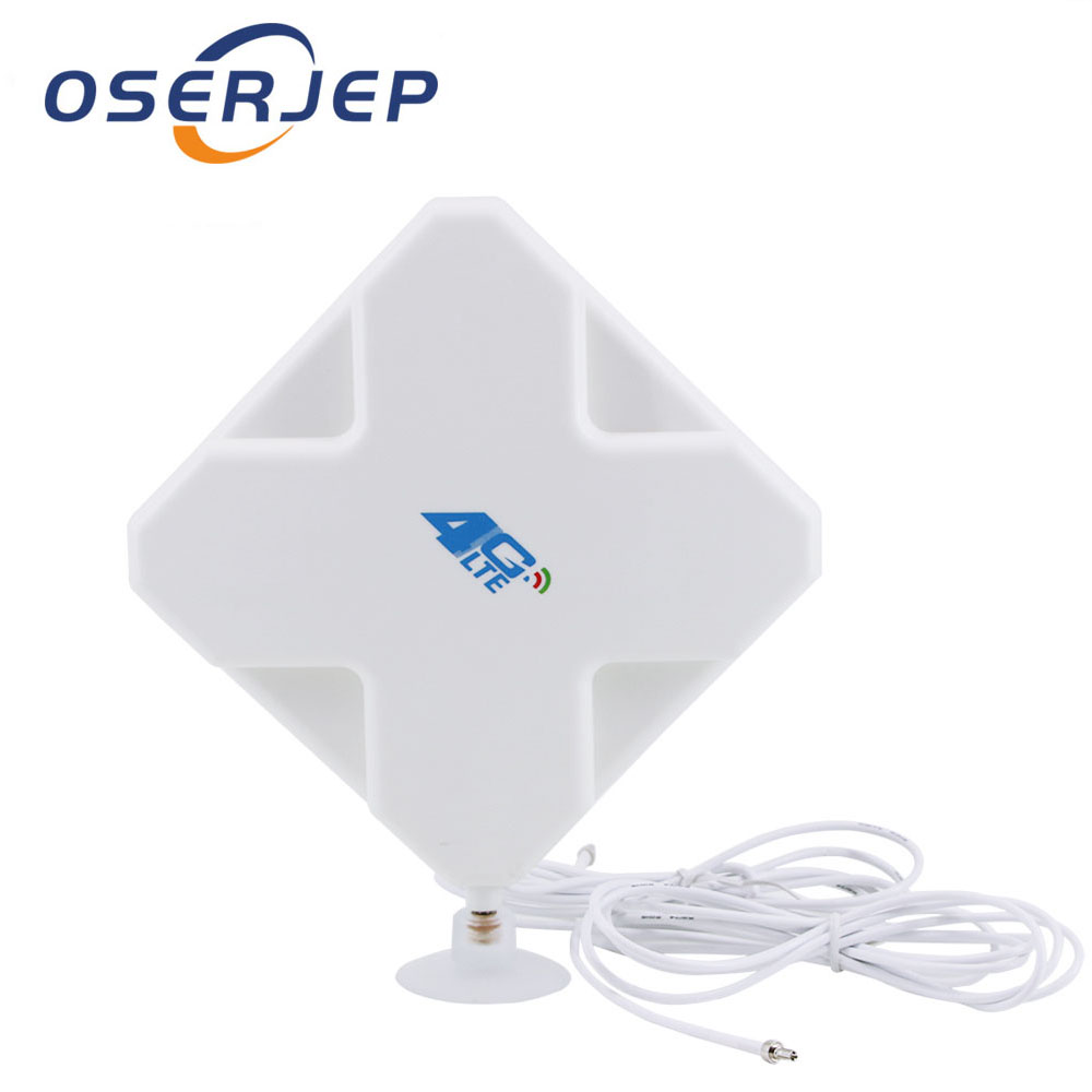 SMA TS9 CRC9 Connector 35DBI GSM High Gain 3G 4G Antenna Dual Mimo Wifi Signal Booster Amplifier Modem Adapter Network Reception