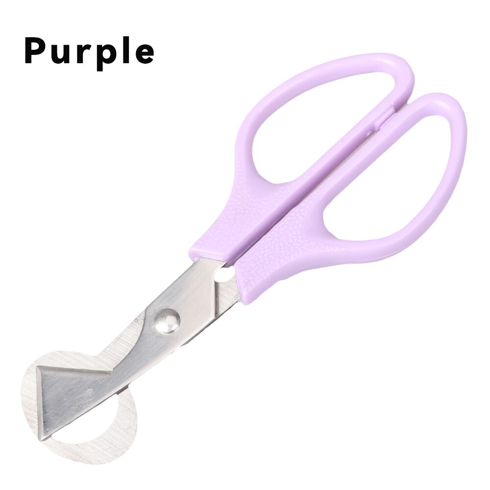 20PCS Quail Egg Scissors Fresh Bird Egg Scissors Stainless Steel Egg Cutters Cutters Egg Opener Egg Shell Utensils For Kitchen: Purple 20pcs