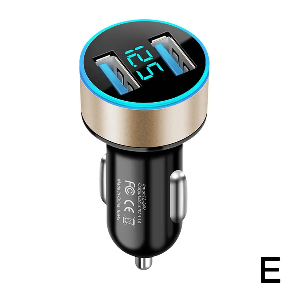 Divisor de enchufe de encendedor de cigarrillos para IPhone 14 IPad K7X0 cargador de coche rápido USB Dual PD QC3.0 adaptador de carga rápida para coche: Plata