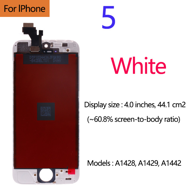 AAA+++ für iPhone 5 5s 5c 6 7 LCD Anzeige Touchscreen für 6s 7 8 Plus SE 100 % nagelneu LCD Digitizer gehärtet +: Leinen-