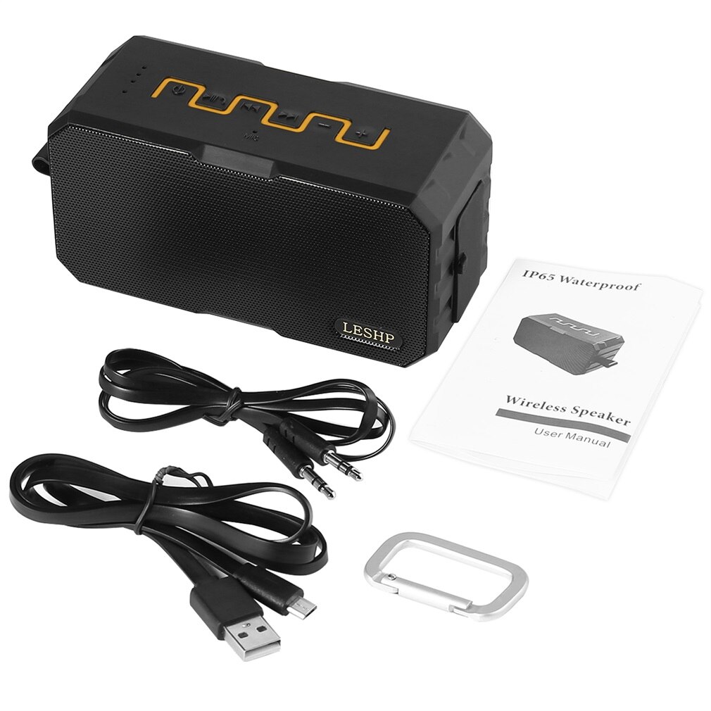 Waterproof Dustproof Shockproof Speaker Wireless Speaker Mini Outdoor Ultra Portable Hiking Climbing Beach