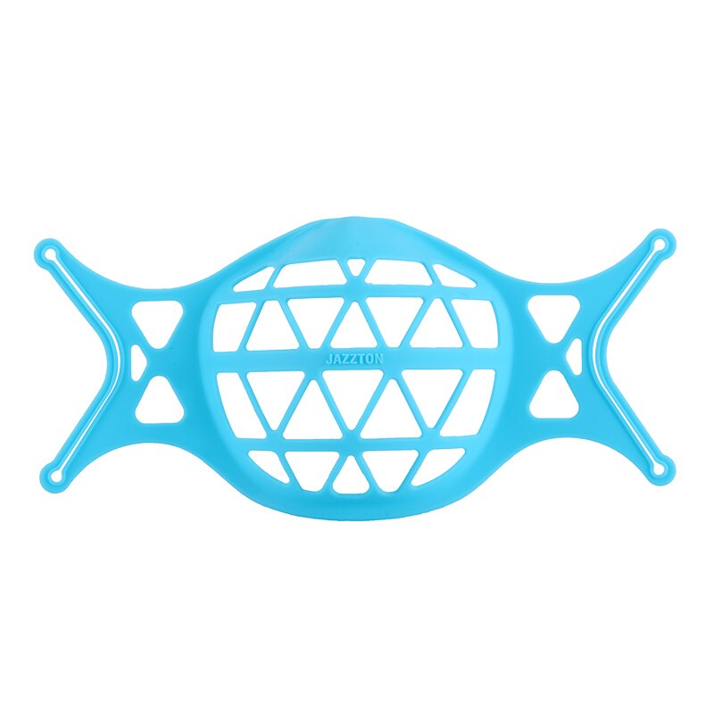 1PC Maske Halfter 3D Silikon Mund Maske Unterstützung Atmen Unterstützen Maske Innere Kissen Halterung Faltbare Maske Halfter Atmungsaktive Ventil: 1PC Blau