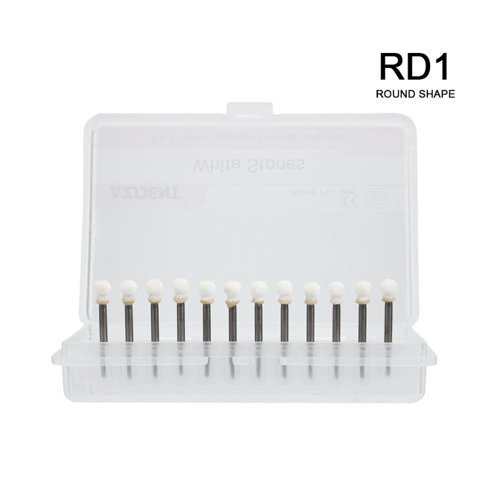 Zahn Flamme Weiß Stein Polieren FG Bohrer 12/Pack Abrieb: CW1514
