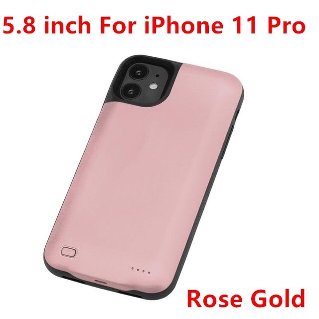 Funda de cargador de batería de 10000mAh para iphone, carcasa de carga con Banco de energía para iphone 6, 6s, 7, 8 Plus, 11 Pro Max, 11 Pro, oferta: For i11 Pro Rose