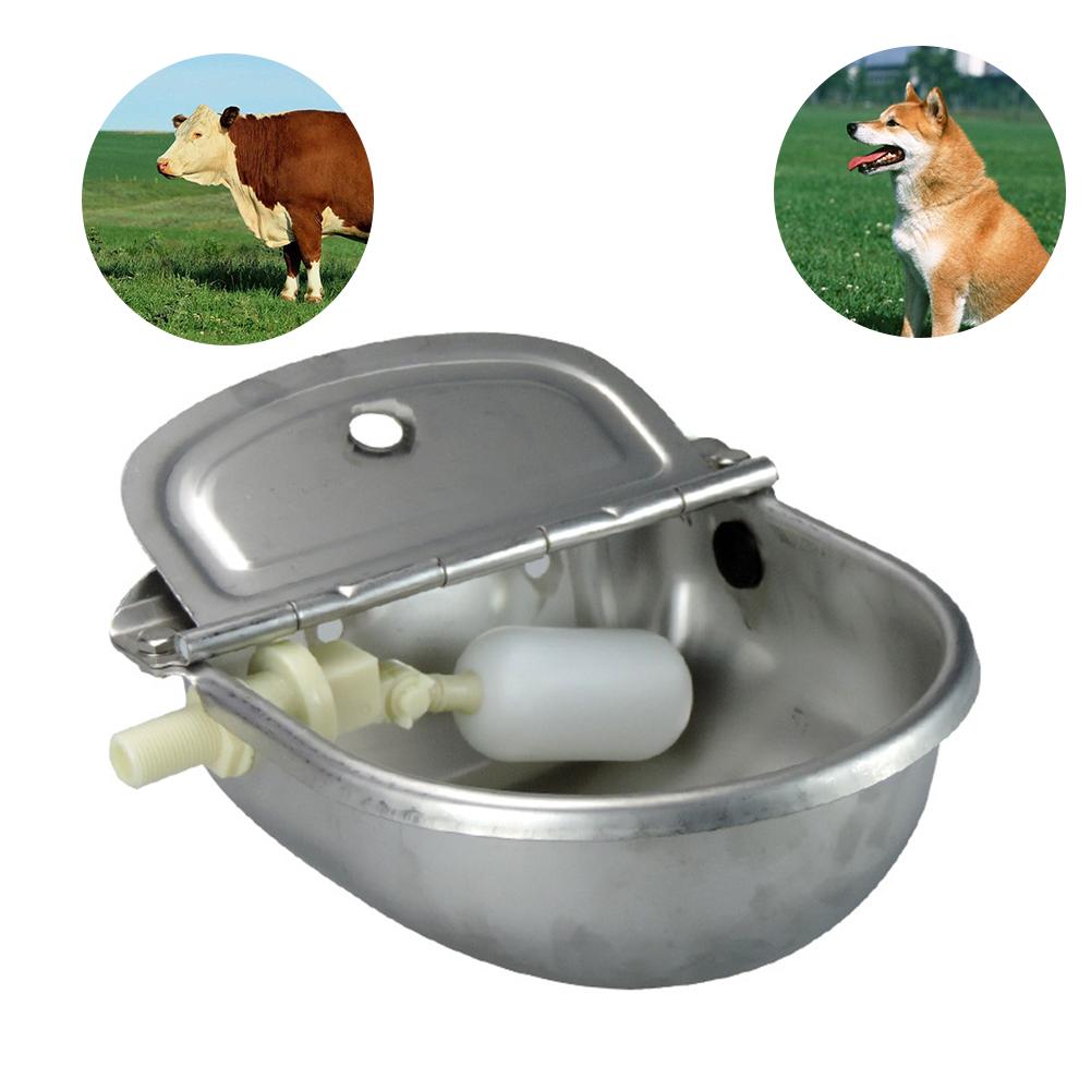 25*25*10cm Edelstahl Wasser Trog Schüssel Automatische Trinken für Pferde Ziegen Schafe Rinder Werkzeug Zubehör