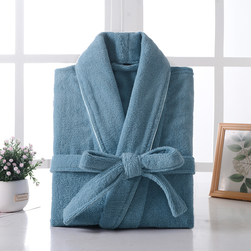 Couples' cotton terry towel rapid water absorption quick-drying five-star hotel robes men's & women's bath robes terry bathrobes