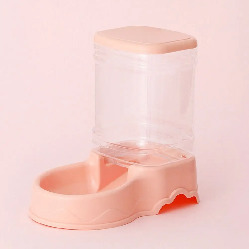 Fontaine d'eau en PP de 3,8 l, bol de boisson, mangeoire automatique pour animaux de compagnie, grand distributeur de nourriture pour chien et chat: Black