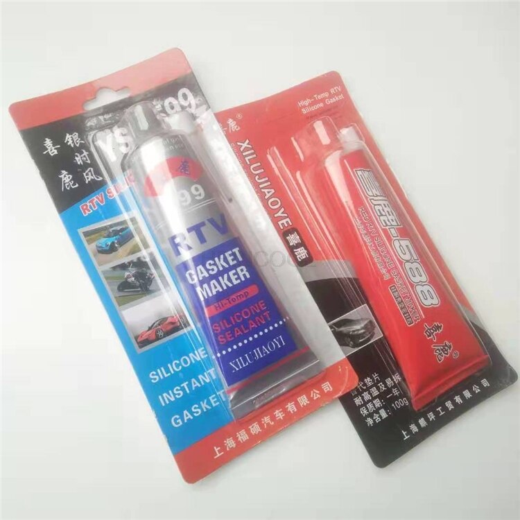 Hoge 100G Zilver Gratis Pakking Siliconenkit Auto Motor Motorfiets Motor Reparatie Xilu Kit Accessoires