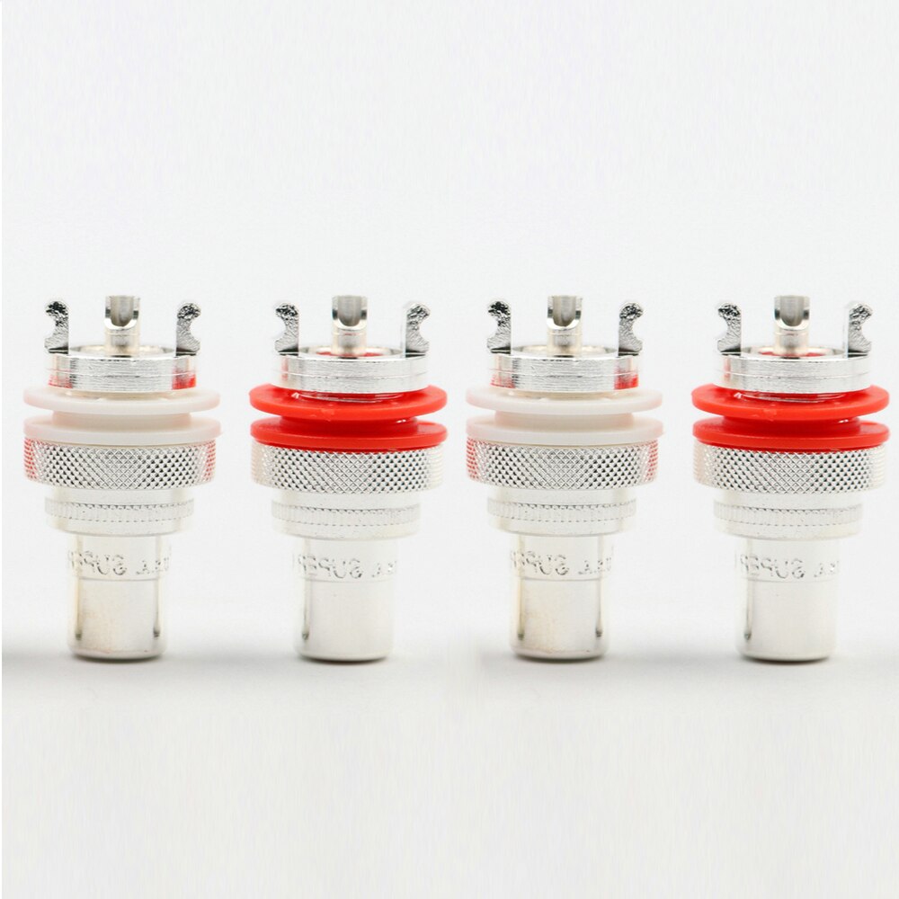 CMC brand CMC-805-2.5AG Silver-plated RCA Plug Socket Connectors, RCA Female Socket Chassis,HiFi Panel Mount Connector