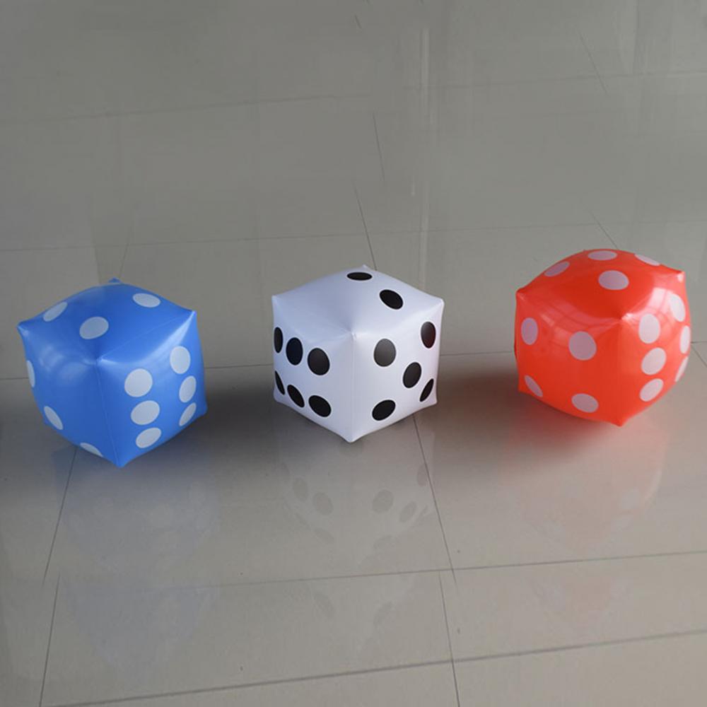 Cube gonflable de 30CM, jouet géant de fête, jeu d&#39;activités, accessoire de dessin porte-bonheur, jouets éducatifs, dés de fête, réunion annuelle