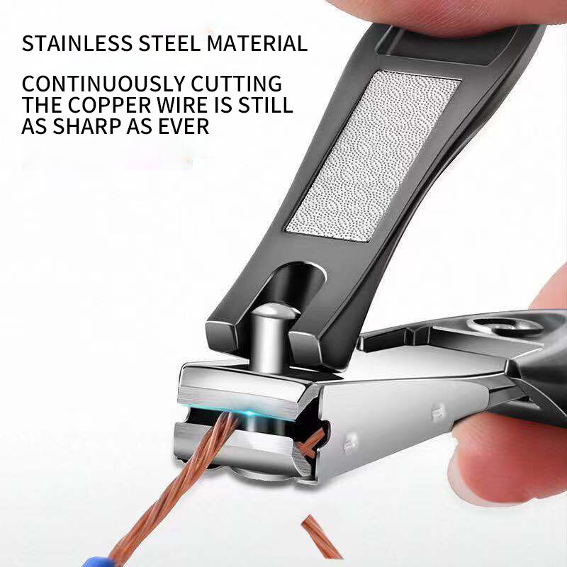Splash-proof stainless steel nail clippers manicure tools pedicure scissors nail toenail outdoor