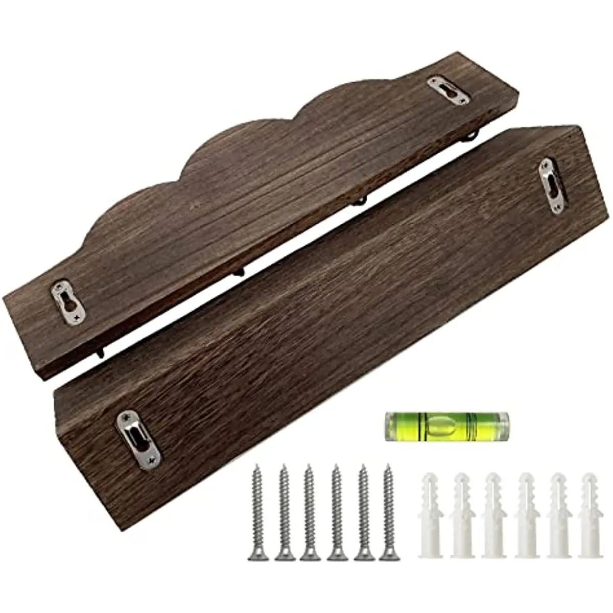 Porte-gobelet à café, décoration murale de cuisine, décorations de ferme, décor de bureau de station de café, affichage de tasse, ensemble de 2 pièces: Black