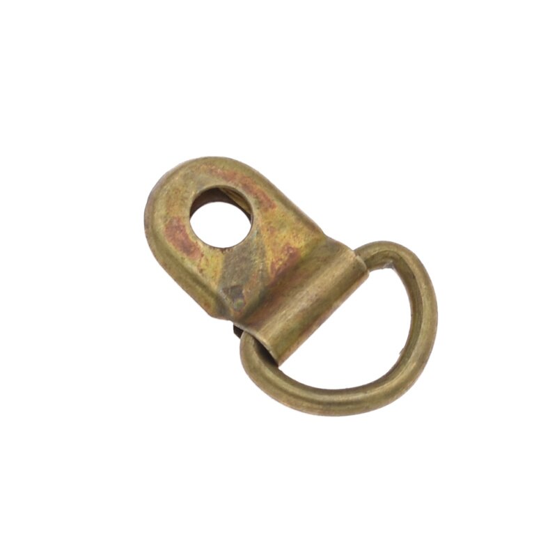 Botones de hebilla de anillo en D de Metal para manualidades, zapatos de la bolsa de ropa hecha a mano, accesorios de decoración, 10 Uds.