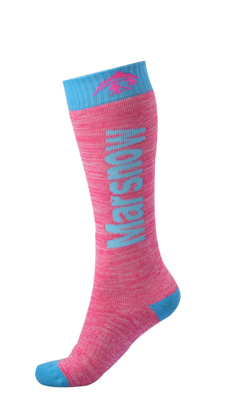 Thermische Ski Sokken Katoen Sport Snowboard Fietsen Sokken Thermosocks Beenwarmers Voor Mannen Vrouwen Kind Wandelen Bergbeklimmen Outdoor: Women Rose blue