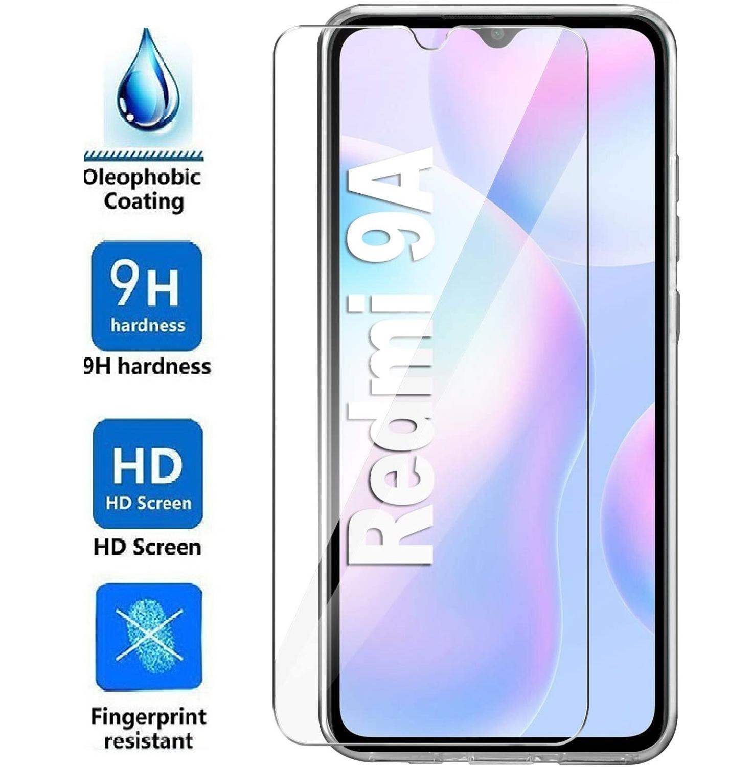 Para Redmi 9A vidrio Protector para Xiaomi Redmi 9A Protector de vidrio para Xiomi Redme 9A para Redmi9A 9 A A9 cubierta de película de pantalla